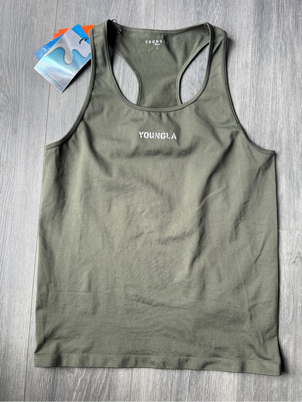 YoungLA Olive Green Racerback Tank